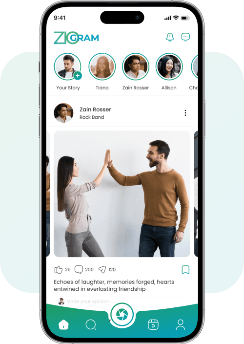 Post Feeds in Home mockup